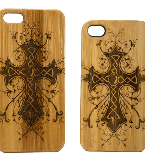 Celtic Cross iPhone 6 Case Eco Friendly Bamboo Wood Cover